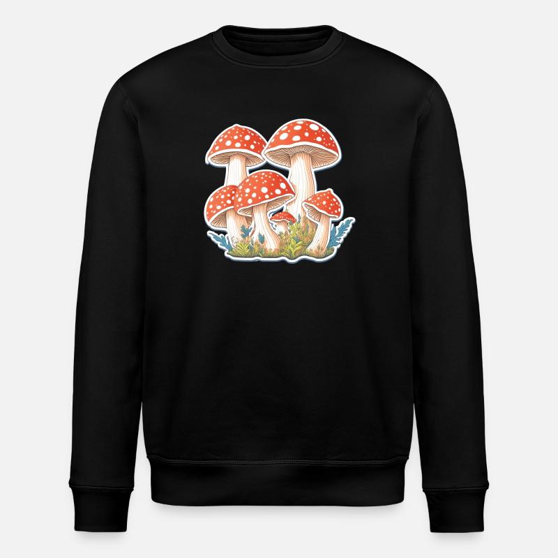 Tabourets crapauds, champignons - Sweat bio ROLLER Stanley/Stella Unisexe - noir