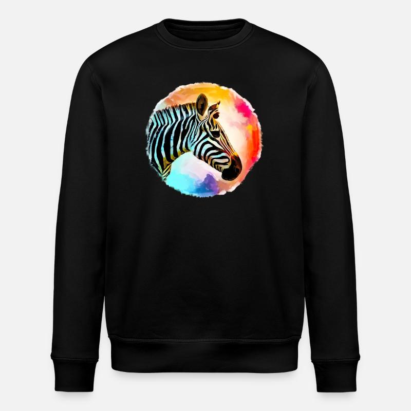 Zebra - Stanley/Stella Unisex Bio-Sweatshirt ROLLER - Schwarz