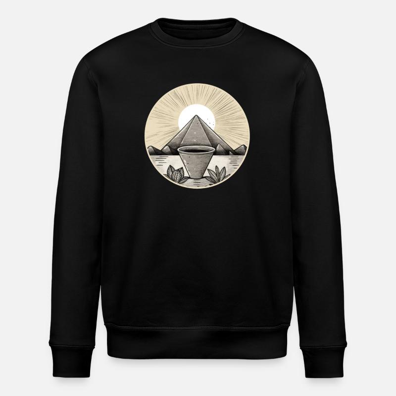 Pyramid 01 - Stanley/Stella ROLLER Unisex Organic Sweatshirt - black