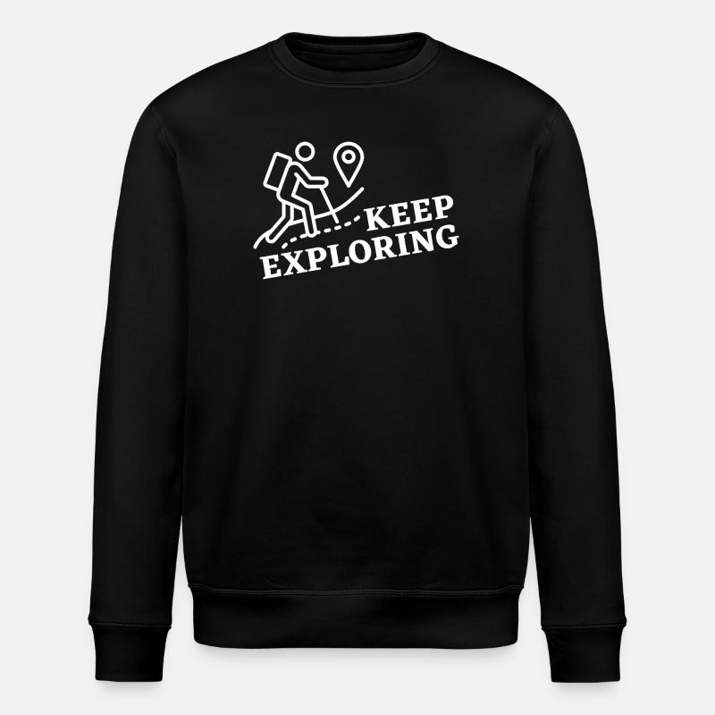 Keep Exploring - Stanley/Stella Unisex Bio-Sweatshirt ROLLER - Schwarz