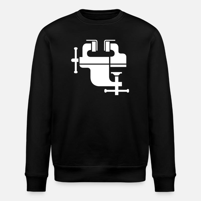 Vice Tool Icon Symbol Illustration - Stanley/Stella ROLLER Unisex Organic Sweatshirt - black