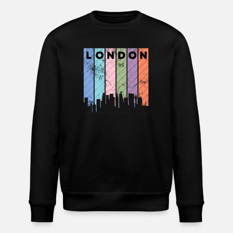 London - Stanley/Stella Unisex Bio-Sweatshirt ROLLER - Schwarz