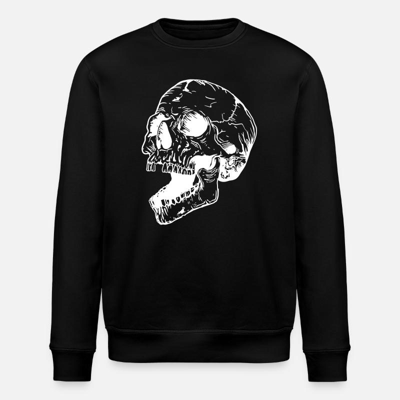 Crâne - Sweat bio ROLLER Stanley/Stella Unisexe - noir