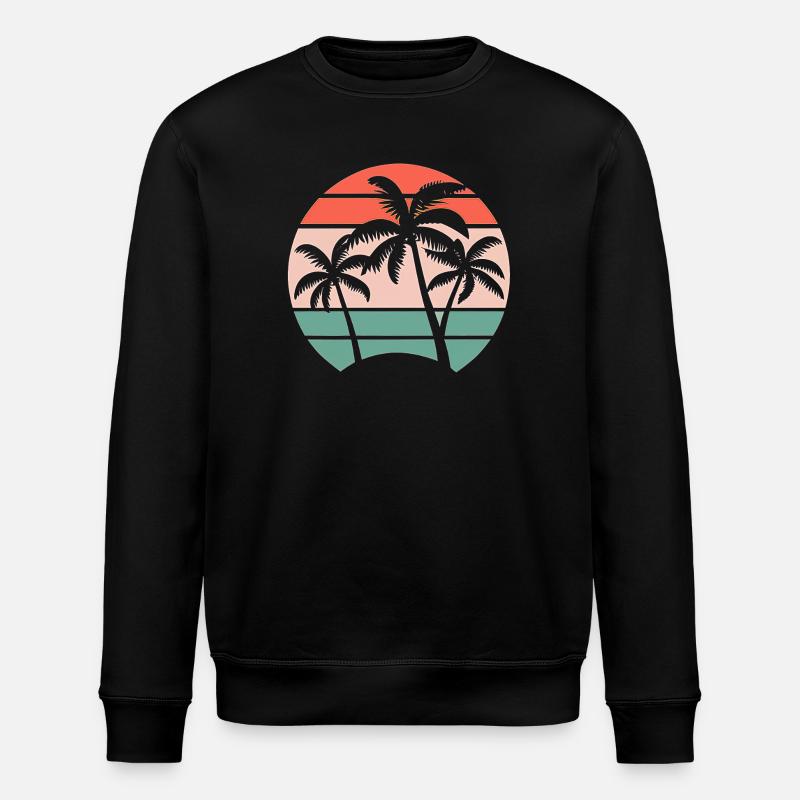 Palmen - Stanley/Stella Unisex Bio-Sweatshirt ROLLER - Schwarz