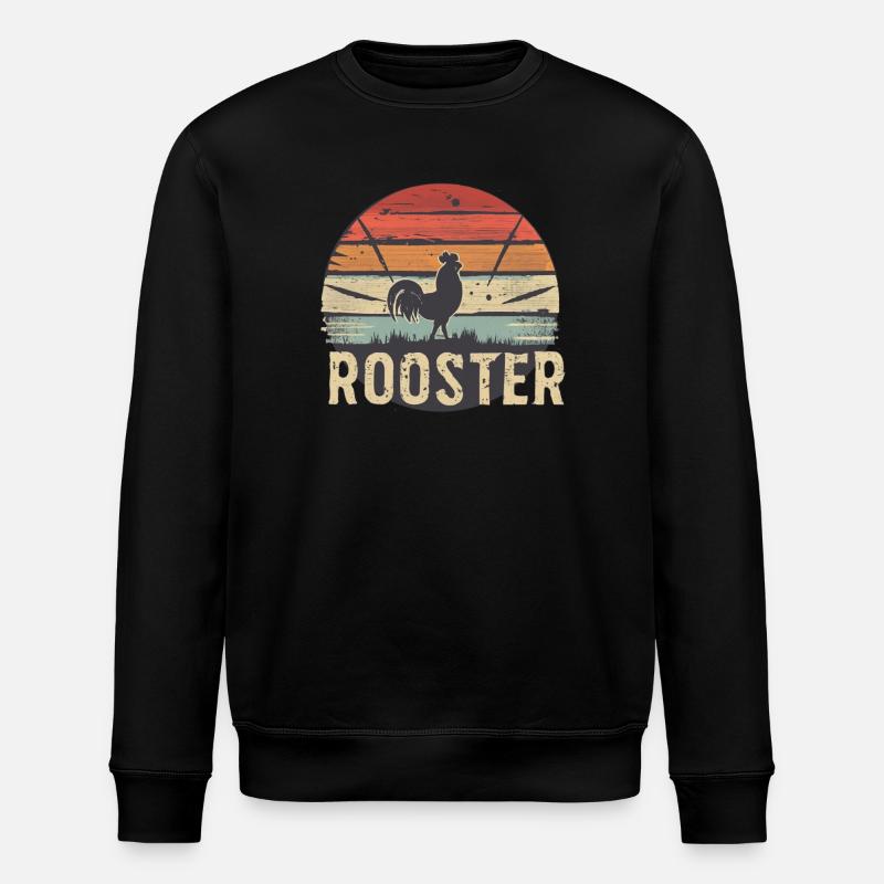Rooster - Stanley/Stella Unisex Bio-Sweatshirt ROLLER - Schwarz