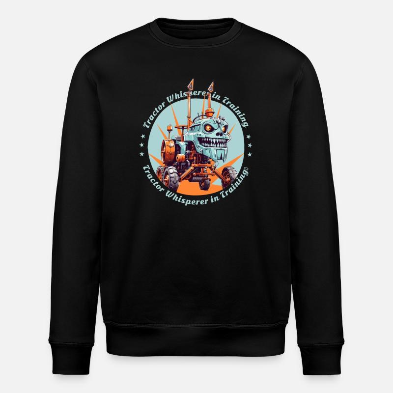 Tractor whisperer in training - Stanley/Stella ROLLER Unisex Organic Sweatshirt - black