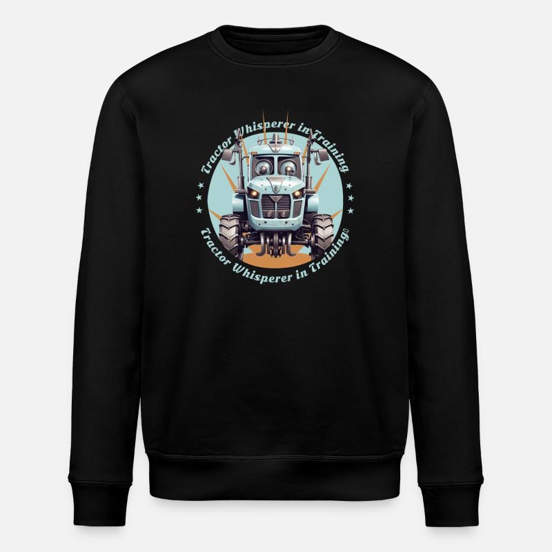 Tractor whisperer in training - Stanley/Stella ROLLER Unisex Organic Sweatshirt - black