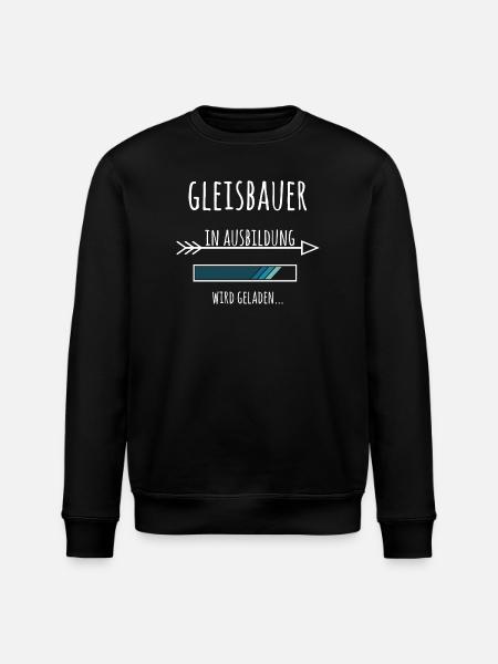 Gleisbauer Ausbildung Beruf Geschenk - Stanley/Stella Unisex Bio-Sweatshirt ROLLER - Schwarz