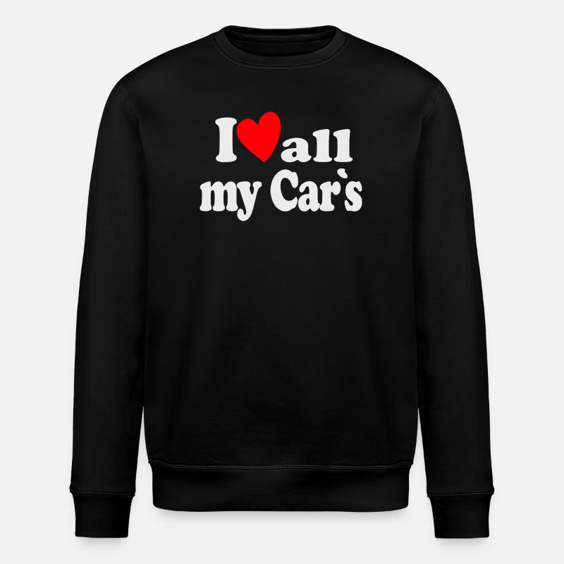 J’aime toutes mes voitures - Sweat bio ROLLER Stanley/Stella Unisexe - noir