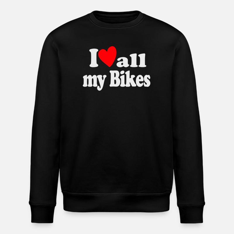 J’aime tous mes vélos - Sweat bio ROLLER Stanley/Stella Unisexe - noir