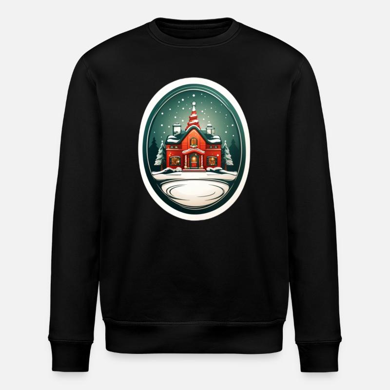 Cabane de Noël - Sweat bio ROLLER Stanley/Stella Unisexe - noir