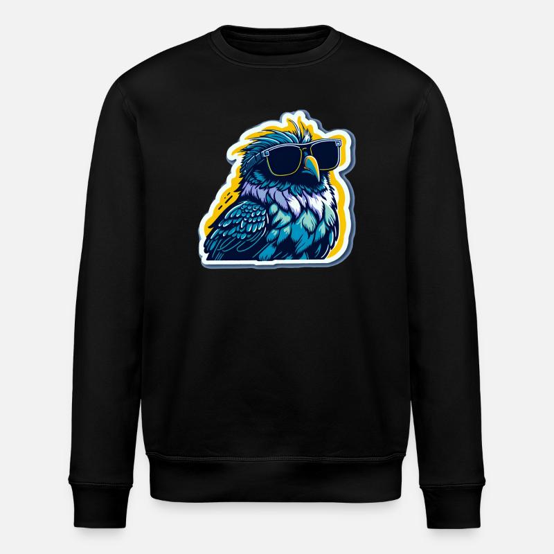 Such a cool bird - Stanley/Stella ROLLER Unisex Organic Sweatshirt - black