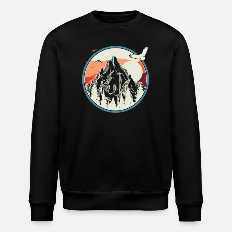 Cercle alpin Lever du soleil - Sweat bio ROLLER Stanley/Stella Unisexe - noir