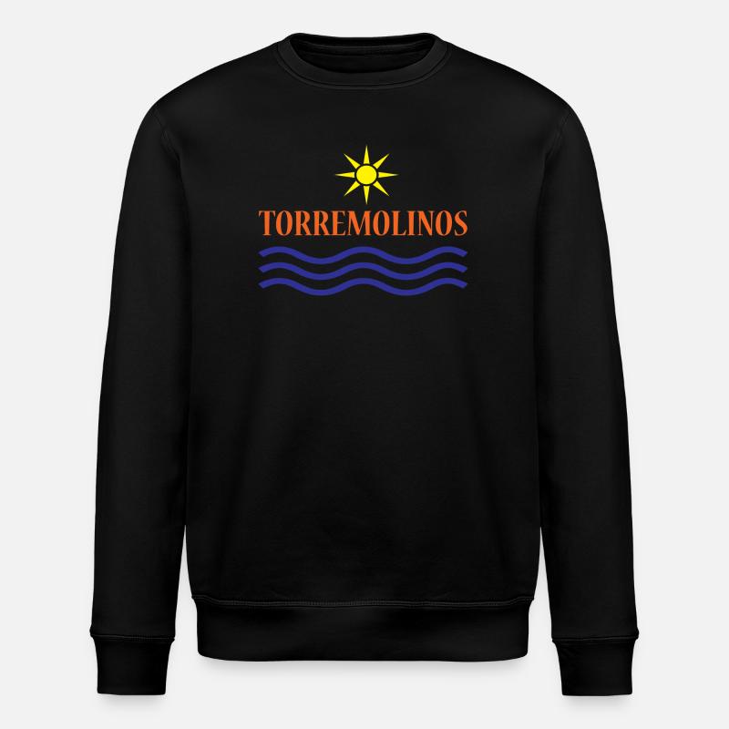TORREMOLINOS-Eau du Soleil+Texte - Sweat bio ROLLER Stanley/Stella Unisexe - noir
