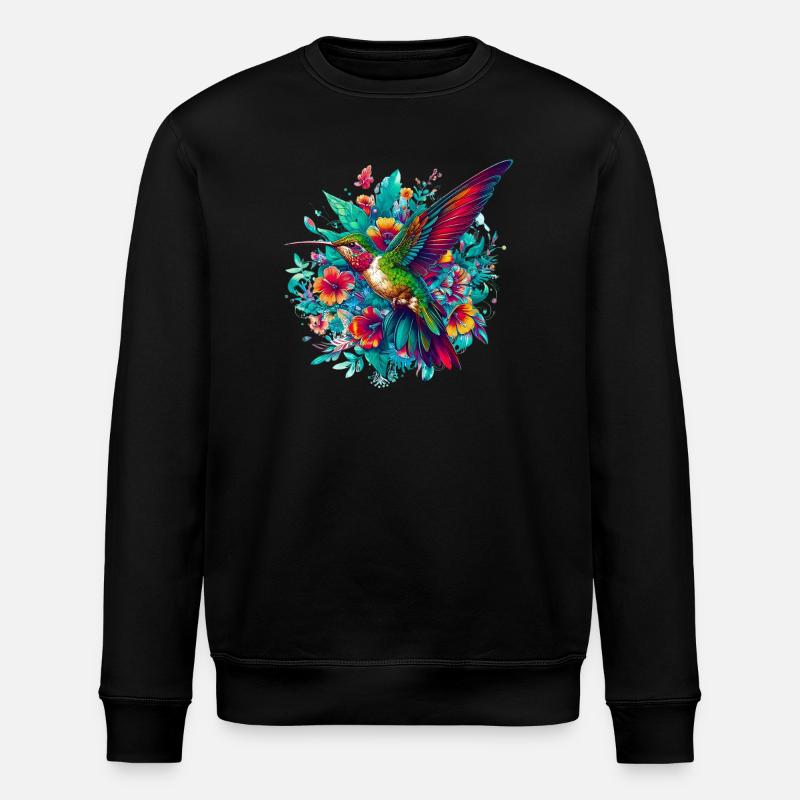 Kolibri - Stanley/Stella Unisex Bio-Sweatshirt ROLLER - Schwarz