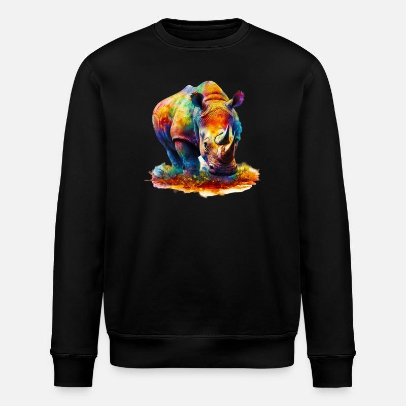 Rhinocéros - Sweat bio ROLLER Stanley/Stella Unisexe - noir