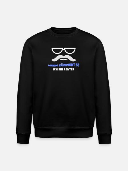 Ruhestand Pensionist Statement Lebensabend Senior - Stanley/Stella Unisex Bio-Sweatshirt ROLLER - Schwarz