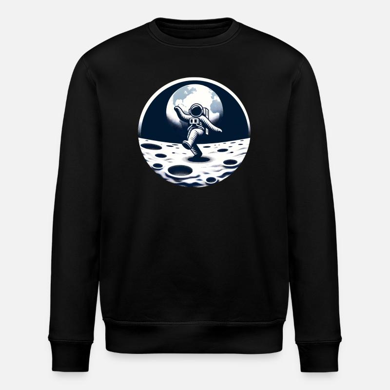 Astronaute dansant sur la lune - Sweat bio ROLLER Stanley/Stella Unisexe - noir