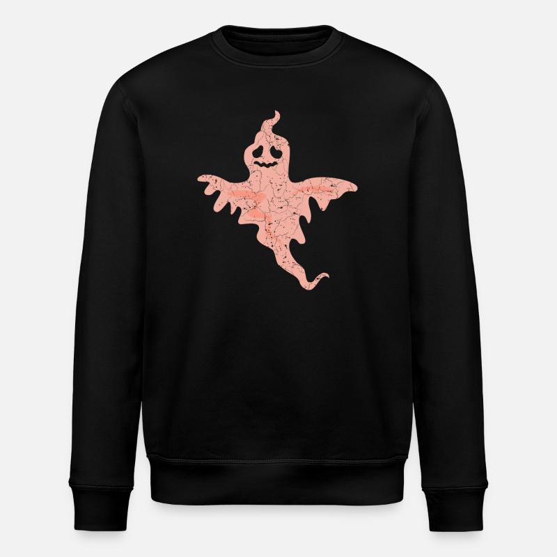 Geist Halloween - Stanley/Stella Unisex Bio-Sweatshirt ROLLER - Schwarz