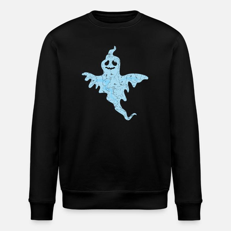 Ghost Halloween - Stanley/Stella ROLLER Unisex Organic Sweatshirt - black