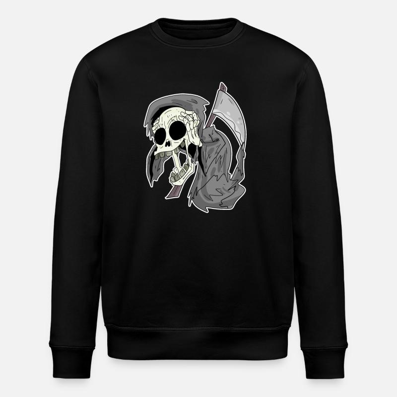 Grim Reaper rit drôle rire - Sweat bio ROLLER Stanley/Stella Unisexe - noir
