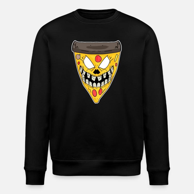 Pizza Zombie - Stanley/Stella Unisex Bio-Sweatshirt ROLLER - Schwarz