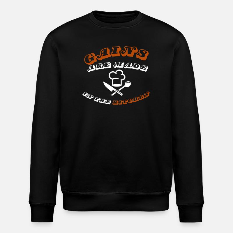Des gains se font dans la cuisine - Sweat bio ROLLER Stanley/Stella Unisexe - noir
