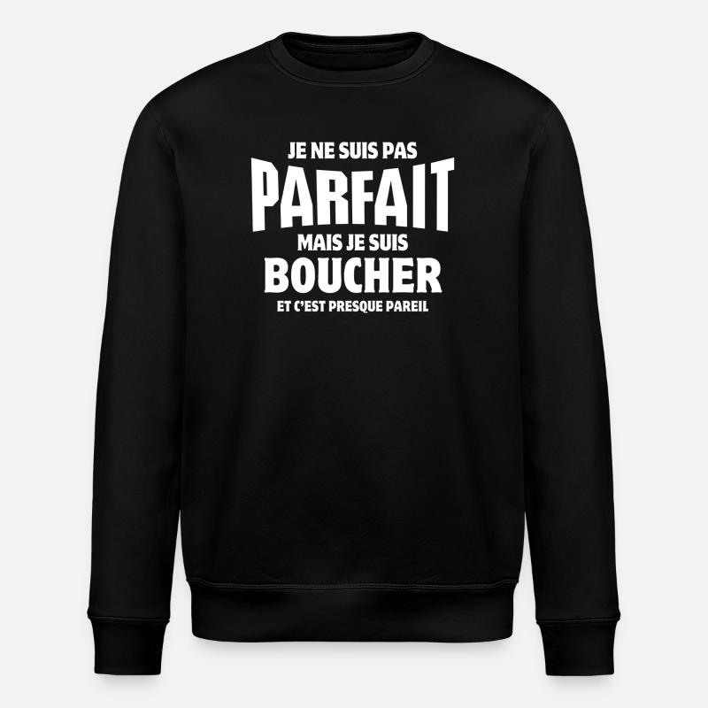 boucher, boucherie, artisan boucher - Sweat bio ROLLER Stanley/Stella Unisexe - noir