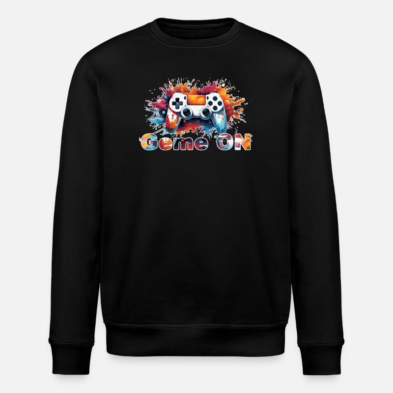 Controller GameON - Stanley/Stella Unisex Bio-Sweatshirt ROLLER - Schwarz