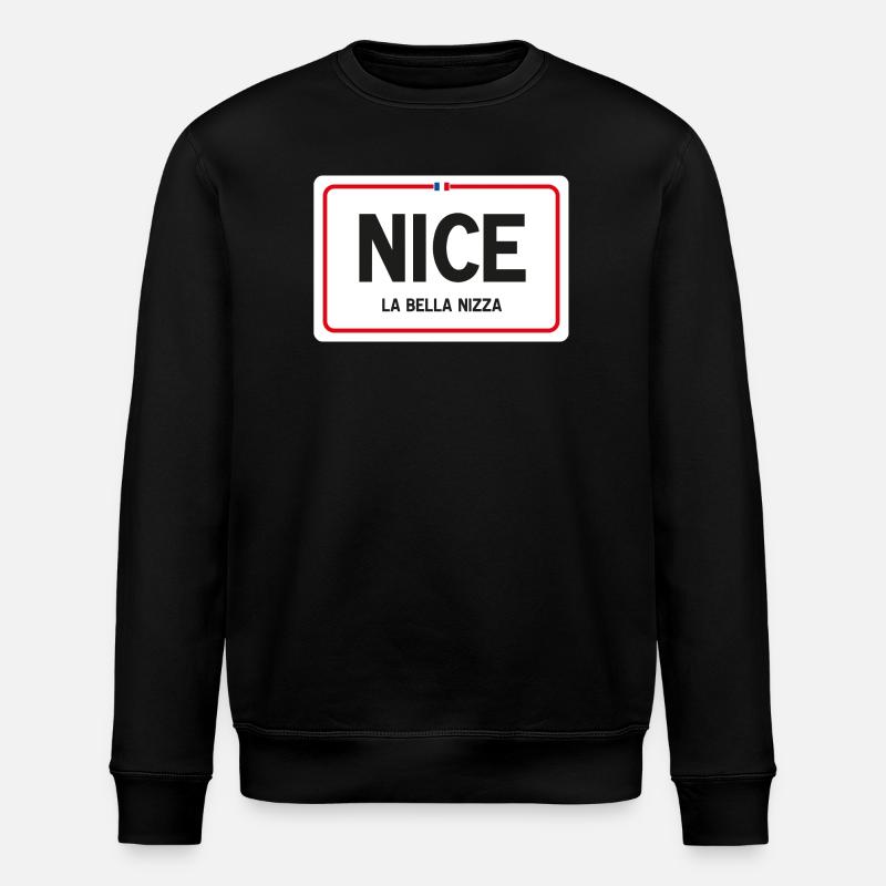 Schönes Ortsnamensschild - Stanley/Stella Unisex Bio-Sweatshirt ROLLER - Schwarz