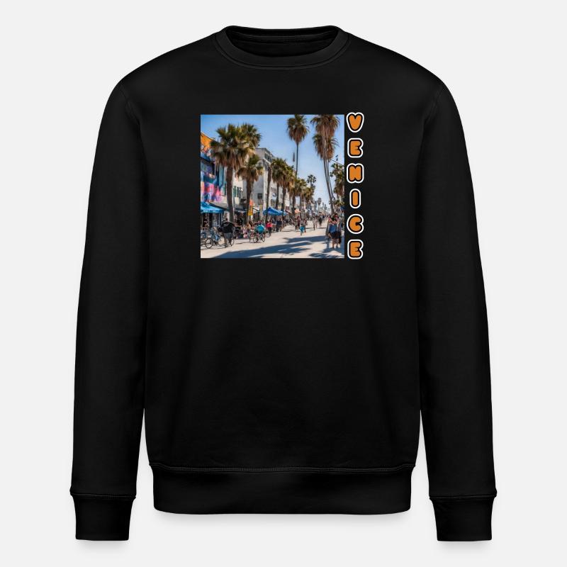 VENICE BEACH - Stanley/Stella Unisex Bio-Sweatshirt ROLLER - Schwarz