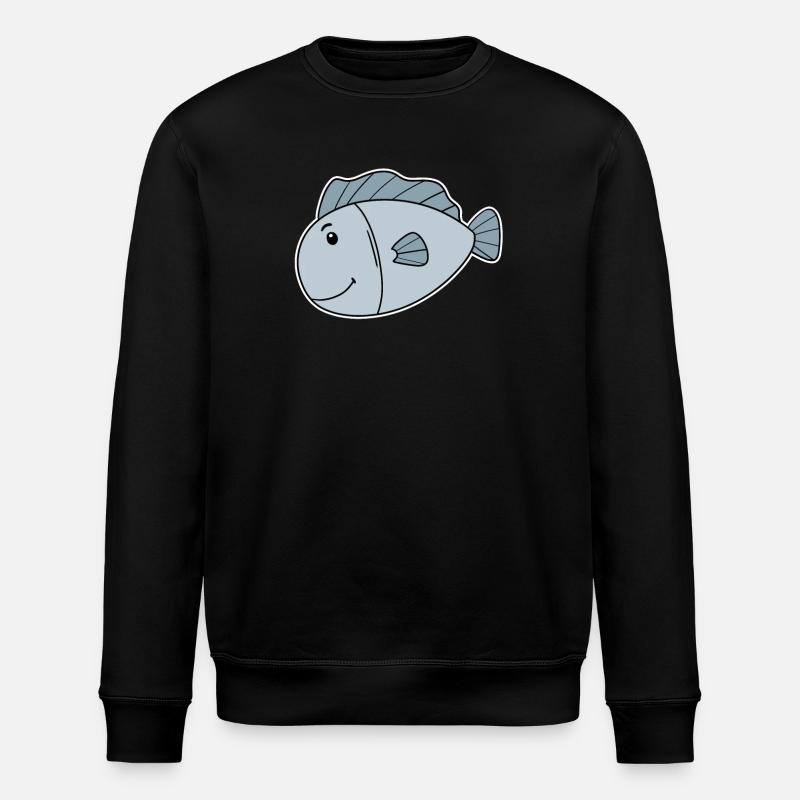 Poisson Océan Motif De Poisson - Sweat bio ROLLER Stanley/Stella Unisexe - noir