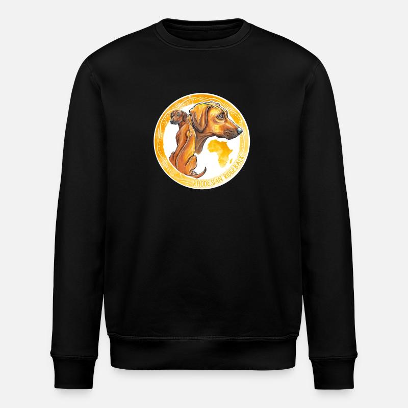 Rhodesian Ridgeback - Stanley/Stella ROLLER Unisex Organic Sweatshirt - black