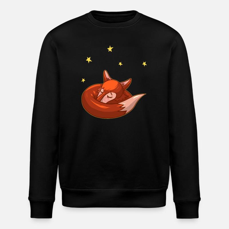 Fox - Stanley/Stella ROLLER Unisex Organic Sweatshirt - black