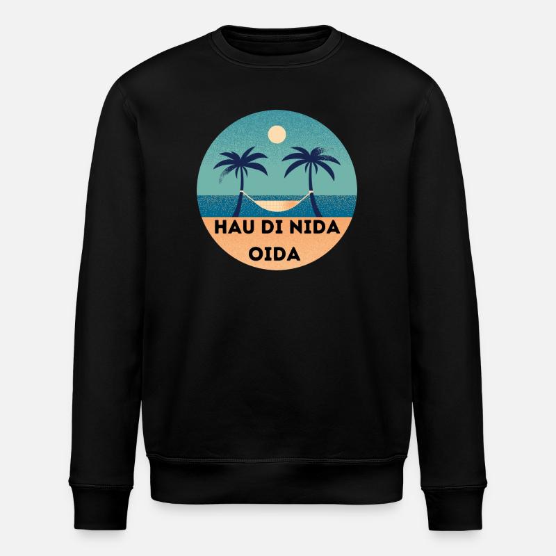 Hau di nida Oida. - Stanley/Stella Unisex Bio-Sweatshirt ROLLER - Schwarz