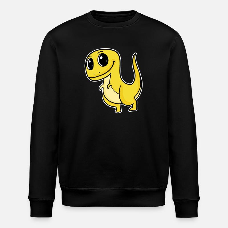 Dinosaurier Motiv - Stanley/Stella Unisex Bio-Sweatshirt ROLLER - Schwarz
