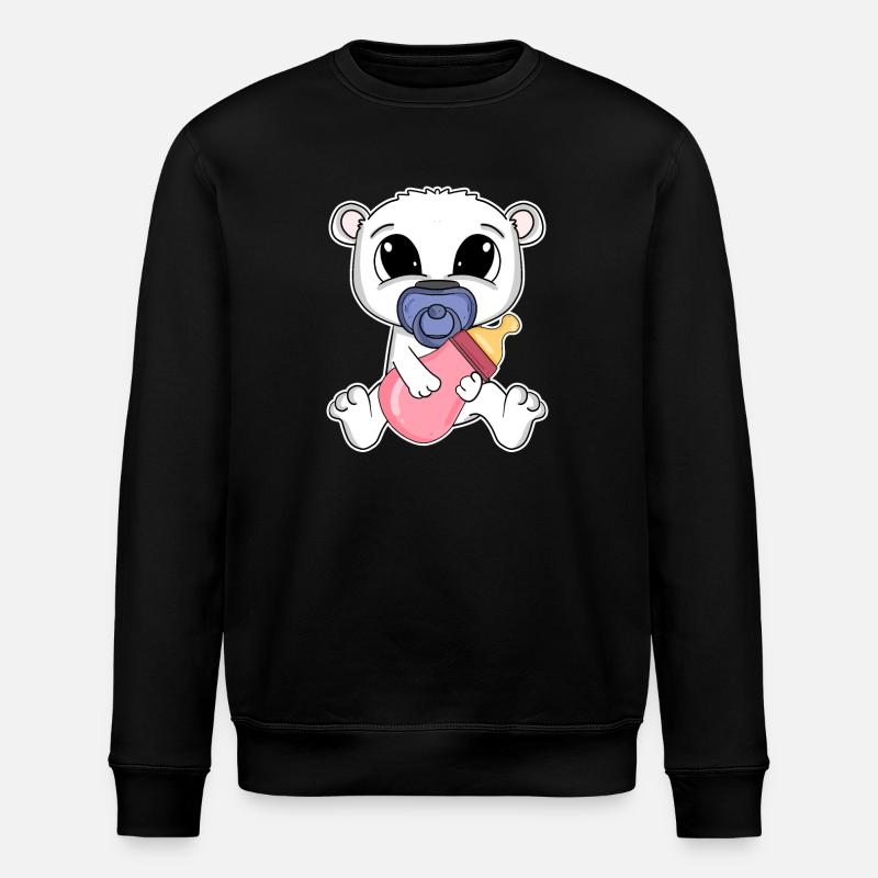 Bébé ours - Sweat bio ROLLER Stanley/Stella Unisexe - noir