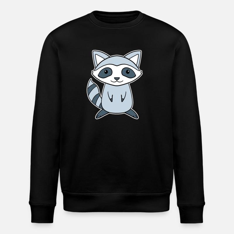 Raton laveur - Sweat bio ROLLER Stanley/Stella Unisexe - noir