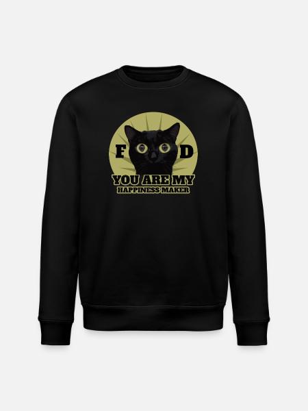 Chat noir mignon - Sweat bio ROLLER Stanley/Stella Unisexe - noir