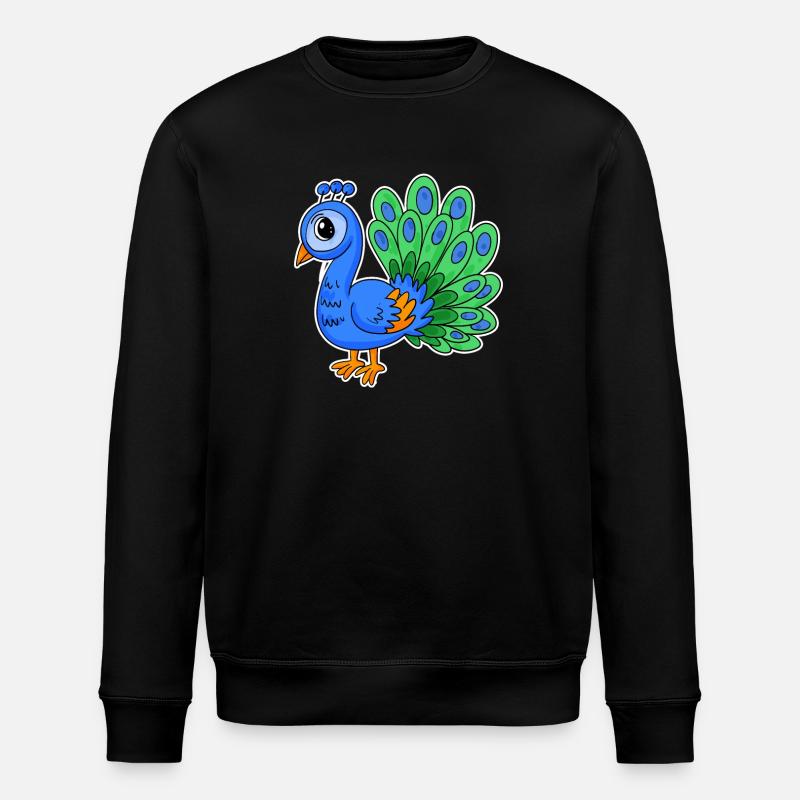 Pfau - Stanley/Stella Unisex Bio-Sweatshirt ROLLER - Schwarz
