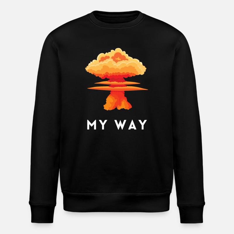 My Way Explosive Sturkopf-Denkmuster-Aussage - Stanley/Stella Unisex Bio-Sweatshirt ROLLER - Schwarz