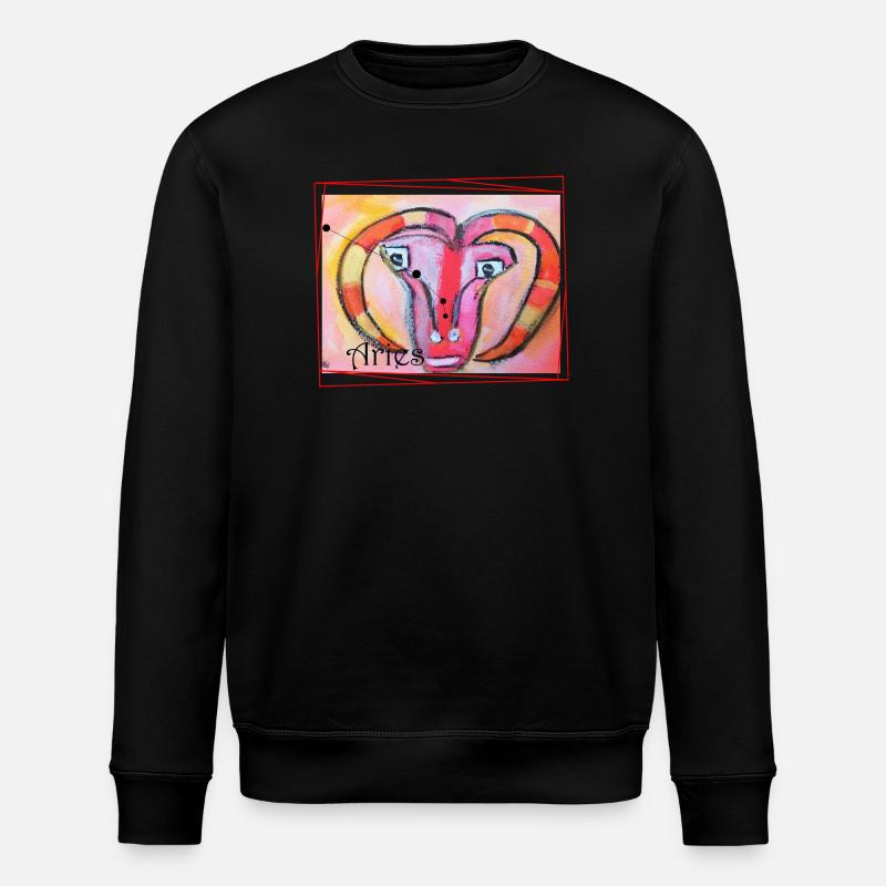 Bélier, Arc-en-ciel, Art céleste - Sweat bio ROLLER Stanley/Stella Unisexe - noir