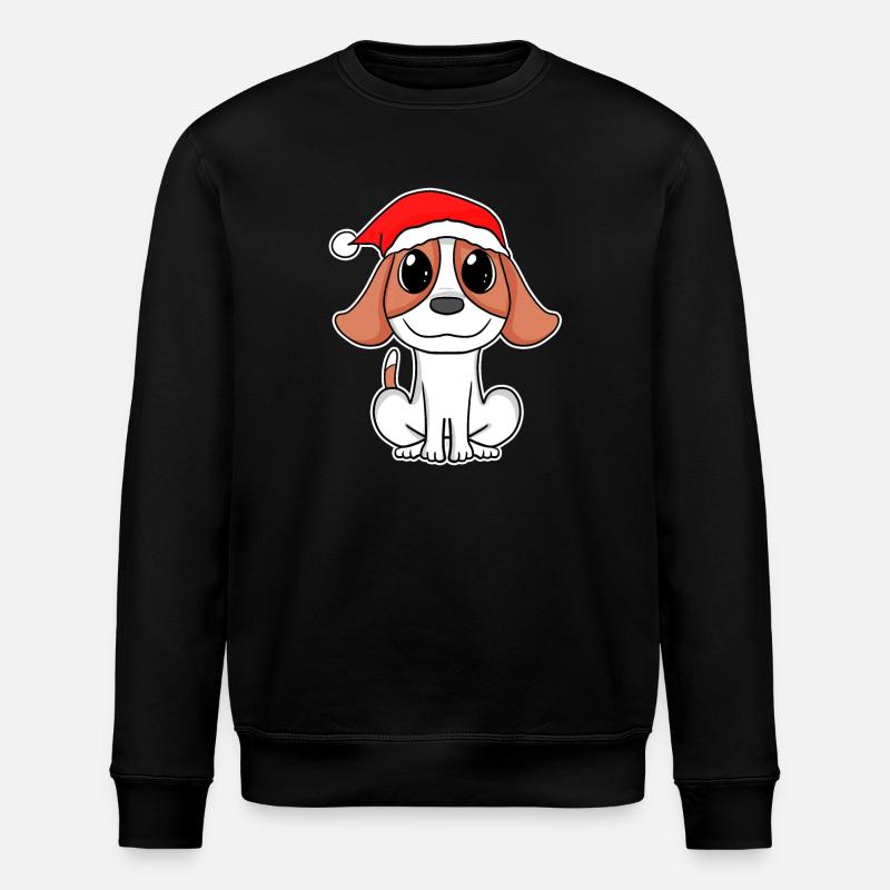 Chien Chien Animal Noël - Sweat bio ROLLER Stanley/Stella Unisexe - noir