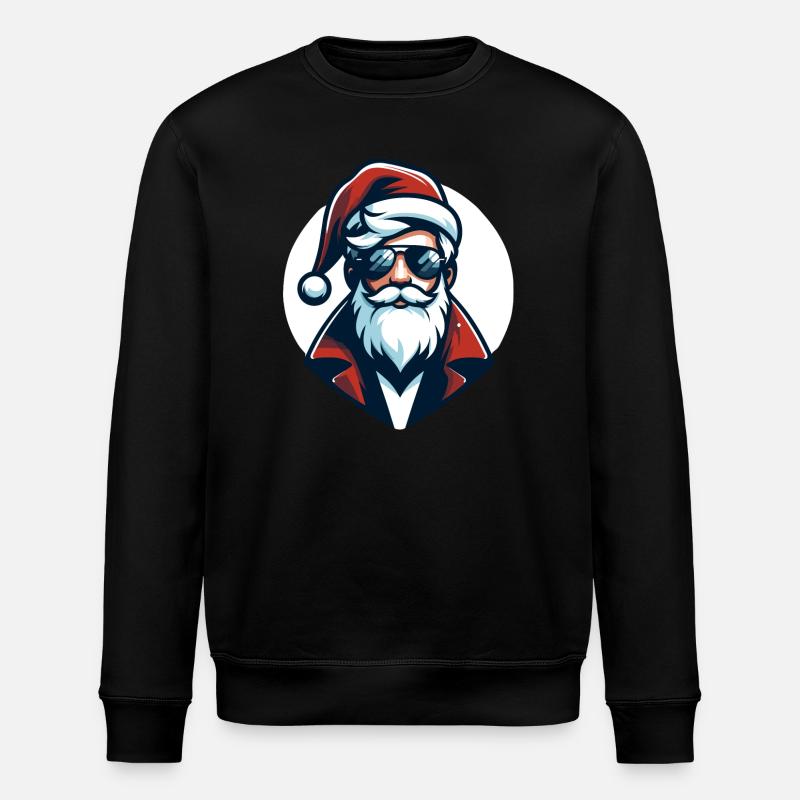 Père Noël Hipster - Noël Chic - Sweat bio ROLLER Stanley/Stella Unisexe - noir
