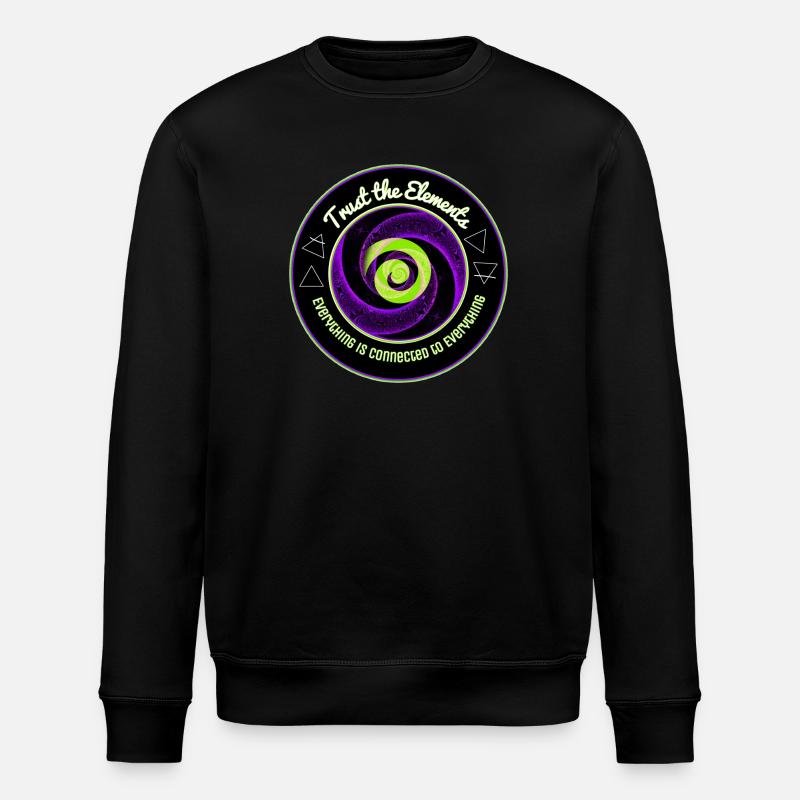 Elements Spiral Unity - Stanley/Stella ROLLER Unisex Organic Sweatshirt - black