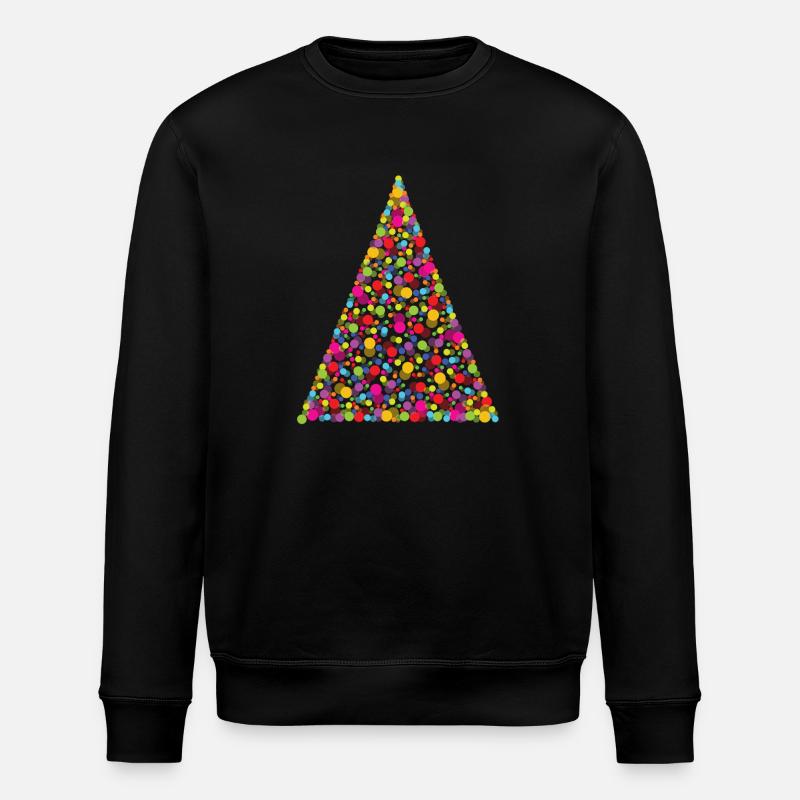 CHRISTMAS TREE - Stanley/Stella ROLLER Unisex Organic Sweatshirt - black