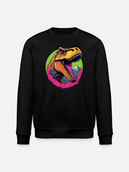 Tyrannosaurus Rex - Stanley/Stella ROLLER Unisex Organic Sweatshirt - black