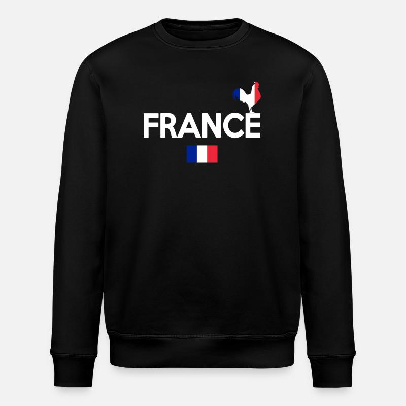 FRANKREICH - Stanley/Stella Unisex Bio-Sweatshirt ROLLER - Schwarz