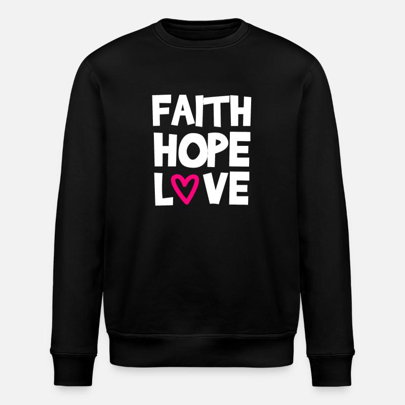 Foi Espérance Amour - Sweat bio ROLLER Stanley/Stella Unisexe - noir