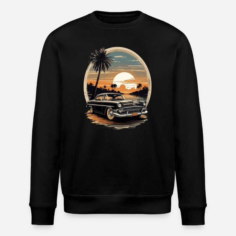 Classic Cars 1950 - Stanley/Stella Unisex Bio-Sweatshirt ROLLER - Schwarz